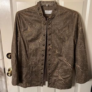 Womens Sz 18 Alfred Dunner Jacket Brown